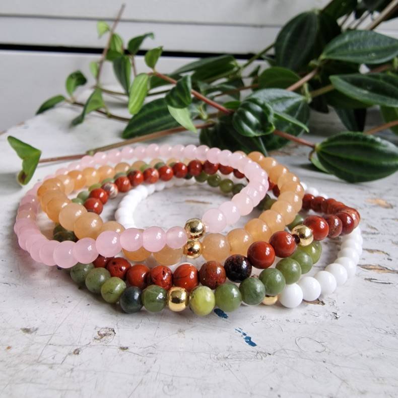 NO: 28 Unika Armbnds 5 stk. bundle str 17 cm