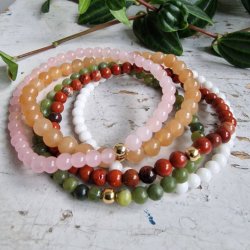 NO: 28 Unika Armbnds 5 stk. bundle str 17 cm