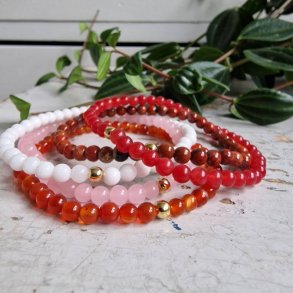 NO: 30 Unika Armbnds 5 stk.  bundle str 17 cm