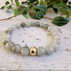 Labradorit armbnd 8 mm