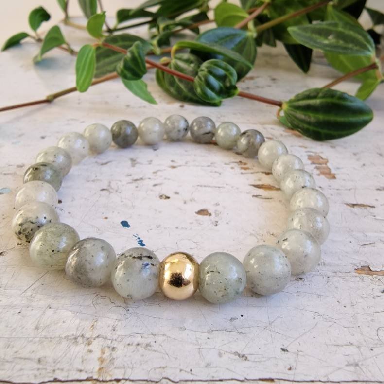 Labradorit armbnd 8 mm