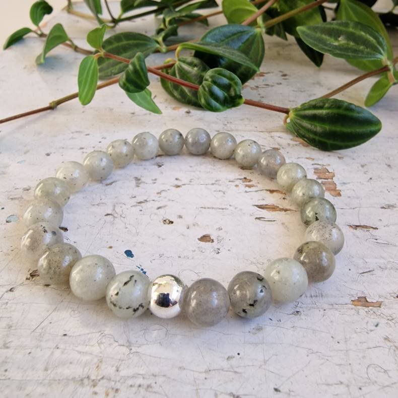 Labradorit armbnd 8 mm