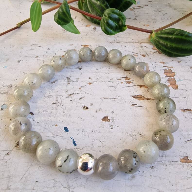 Labradorit armbnd 8 mm