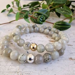 Labradorit armbnd 8 mm