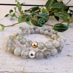 Labradorit armbnd 8 mm