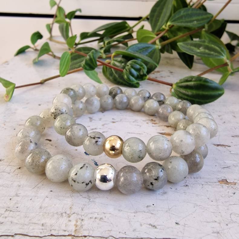 Labradorit armbnd 8 mm