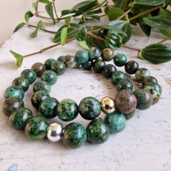 Afrikansk turkis unisex armbnd  10 mm