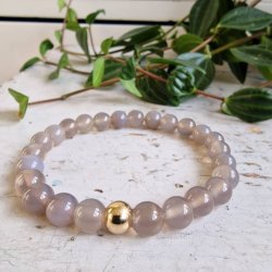 Gr agate armbnd 8 mm