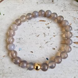 Gr agate armbnd 8 mm
