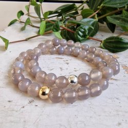 Gr agate armbnd 8 mm
