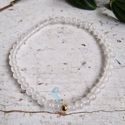 Pari armbnd hvid jade 4 mm