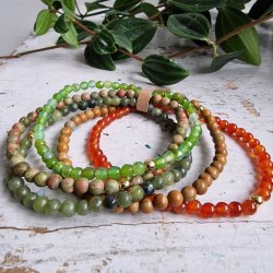 NO: 48 Unika Armbnds 5 stk. bundle str 18 cm