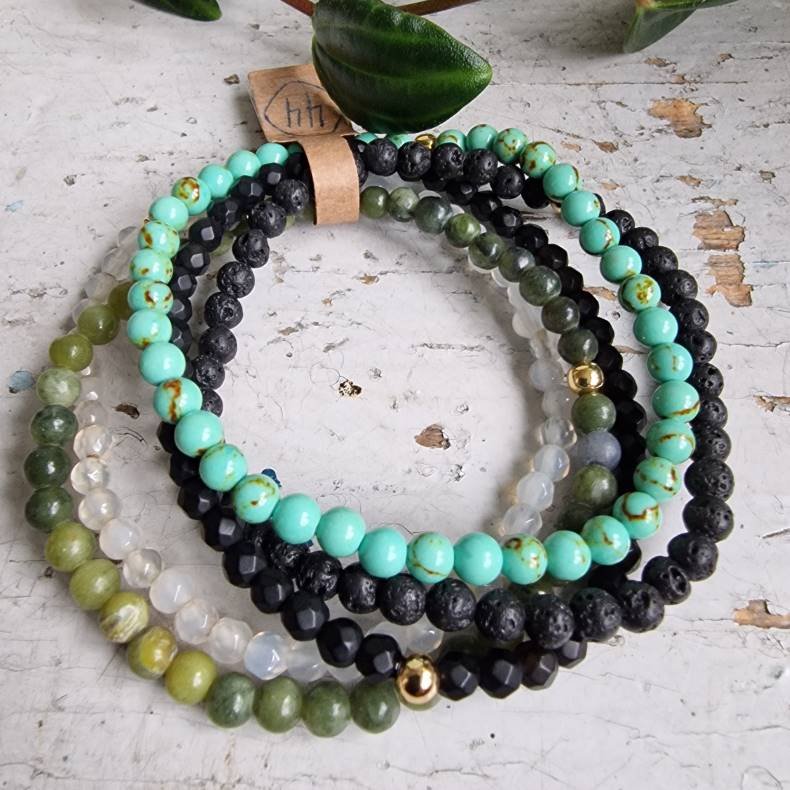 NO: 44 Unika Armbnds 5 stk. bundle str 16,5 cm