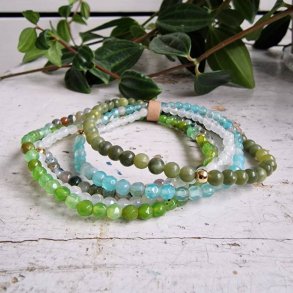 NO: 34 Unika Armbnds 5 stk. bundle str 19 cm