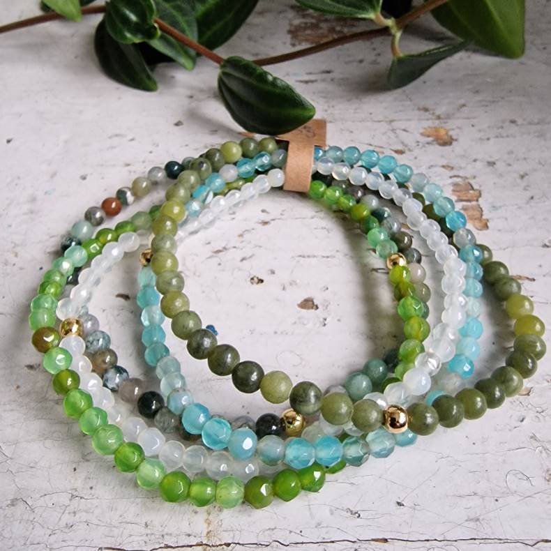 NO: 34 Unika Armbnds 5 stk. bundle str 19 cm