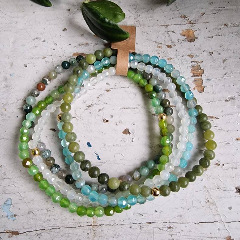 NO: 34 Unika Armbnds 5 stk. bundle str 19 cm