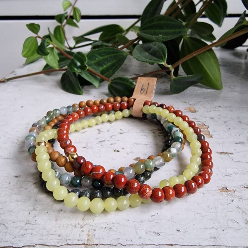 NO: 35 Unika Armbnds 5 stk. bundle str 19 cm