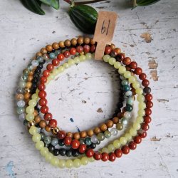 NO: 35 Unika Armbnds 5 stk. bundle str 19 cm