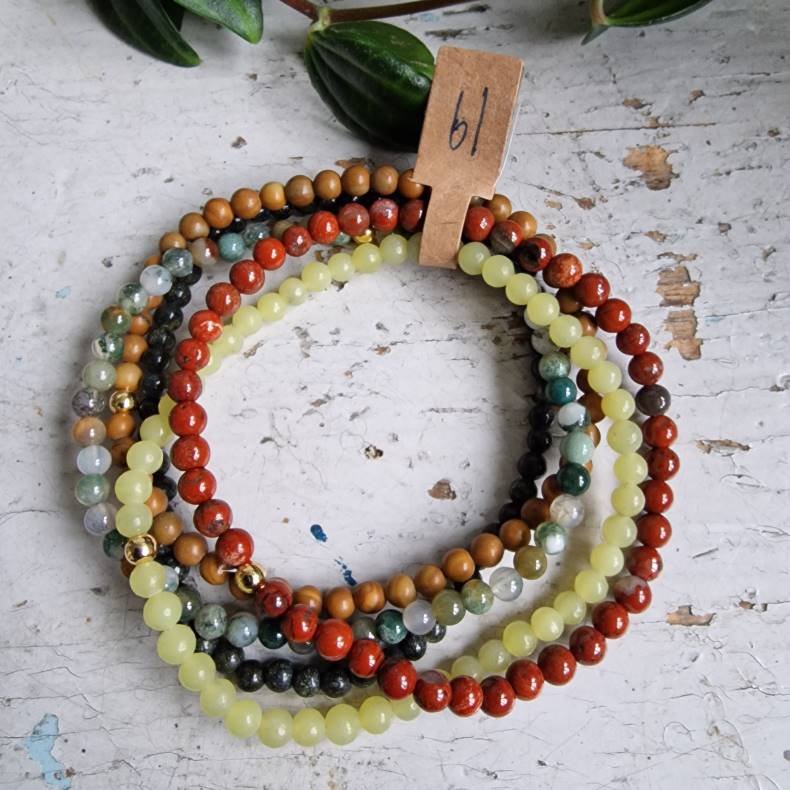 NO: 35 Unika Armbnds 5 stk. bundle str 19 cm