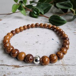 Elefant jaspis armbnd 6 mm