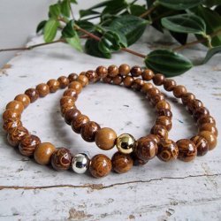 Elefant jaspis armbnd 6 mm