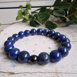 Lapis lazuli unisex armbnd 10 mm