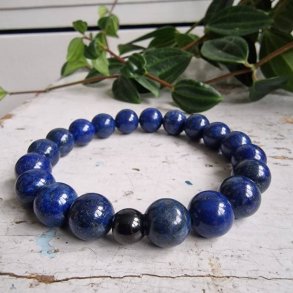 Lapis lazuli unisex armbnd 10 mm