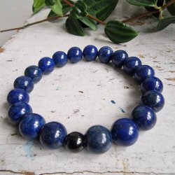 Lapis lazuli unisex armbnd 10 mm