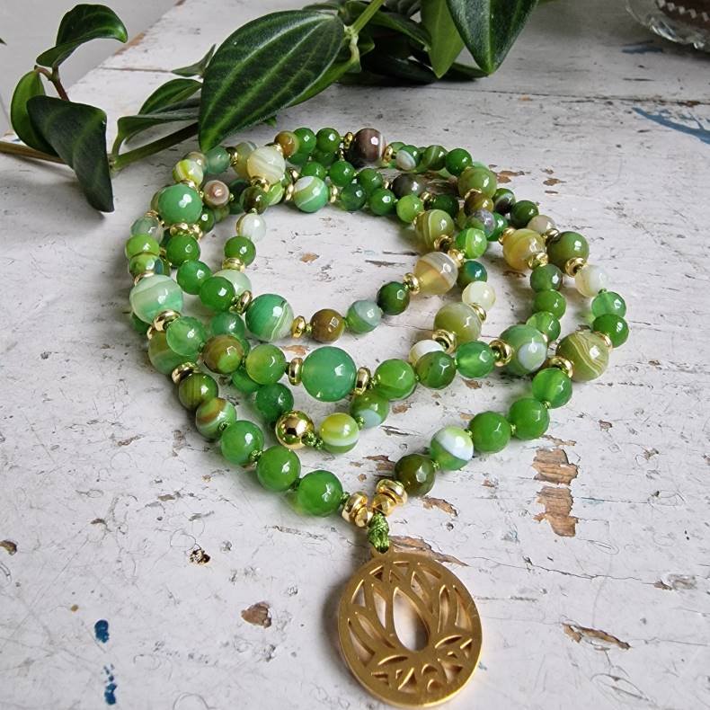 Agate grsgrn lotus Luksus boheme mala