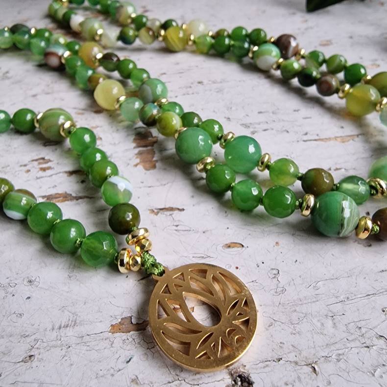 Agate grsgrn lotus Luksus boheme mala