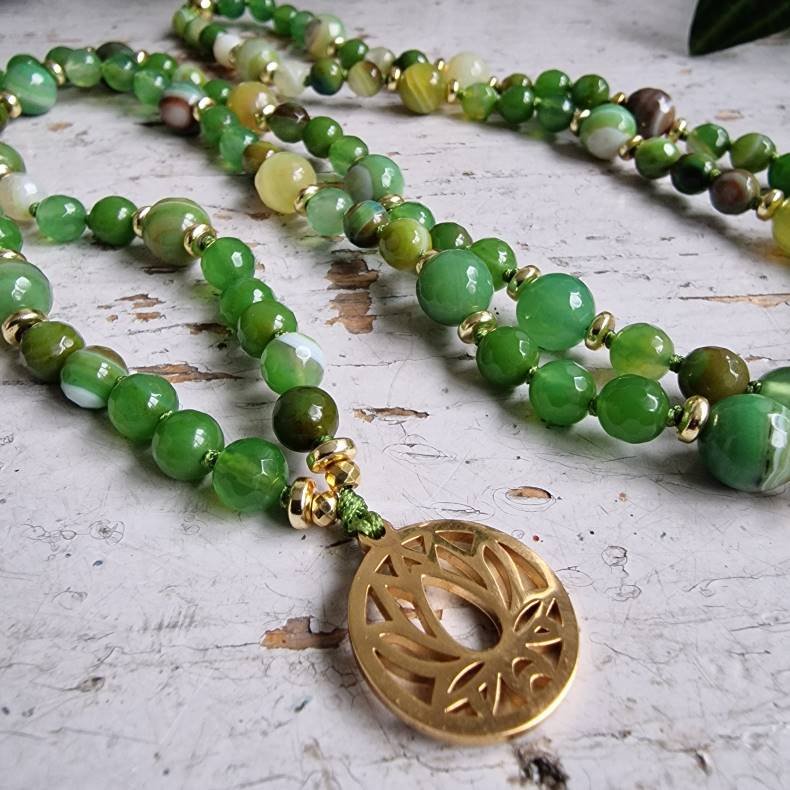 Agate grsgrn lotus Luksus boheme mala
