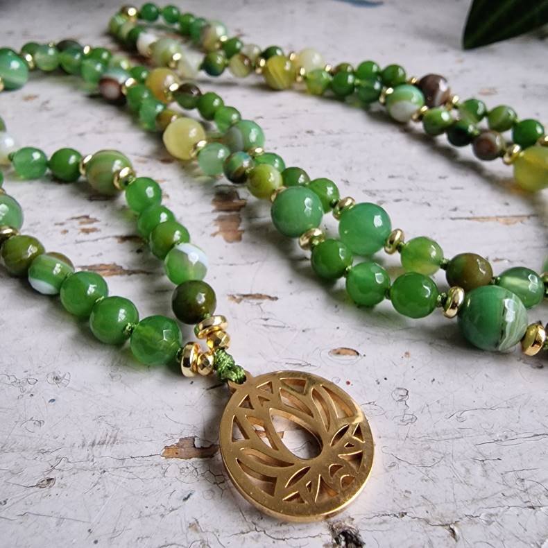Agate grsgrn lotus Luksus boheme mala