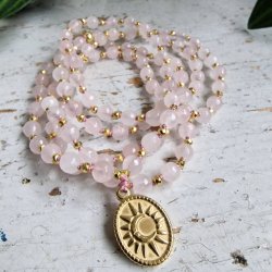 Rosaquartz sol og mne luksus boheme mala