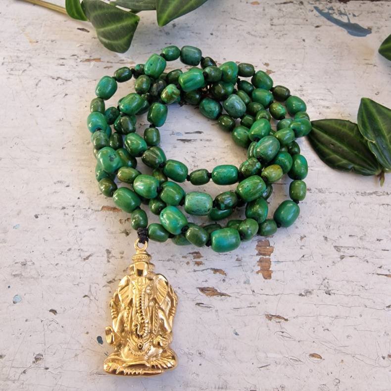 Chrysocolla ganesha luksus boheme mala  