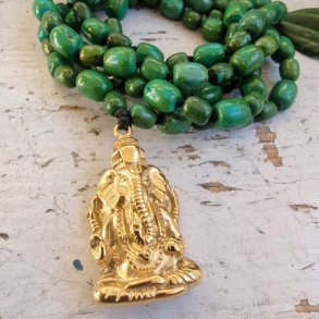 Chrysocolla ganesha luksus boheme mala  