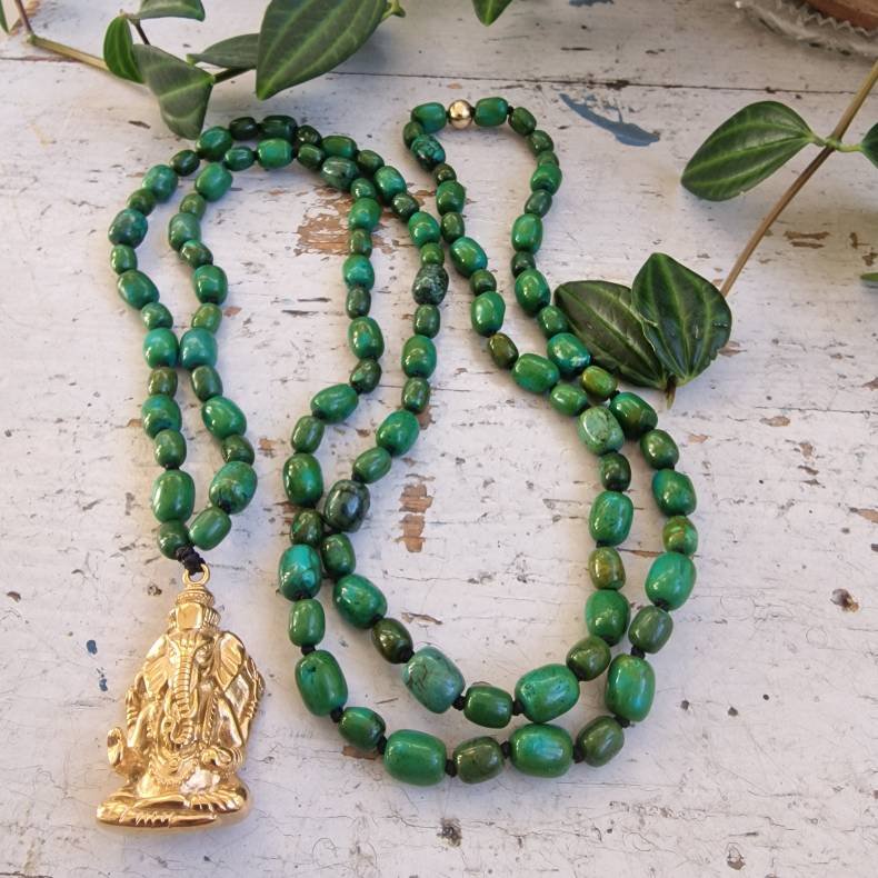 Chrysocolla ganesha luksus boheme mala  