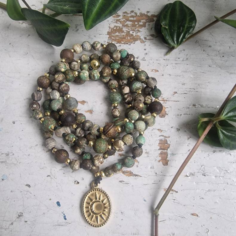 Agate nature sol og mne luksus boheme mala