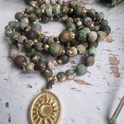 Agate nature sol og mne luksus boheme mala