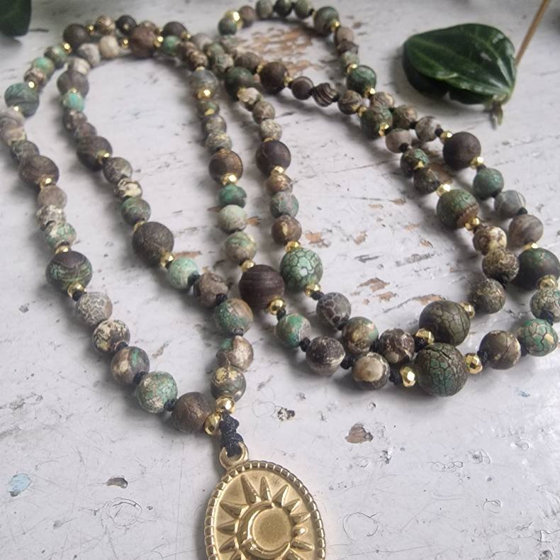 Agate nature sol og mne luksus boheme mala