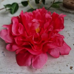 Pink pon blomster pynt S