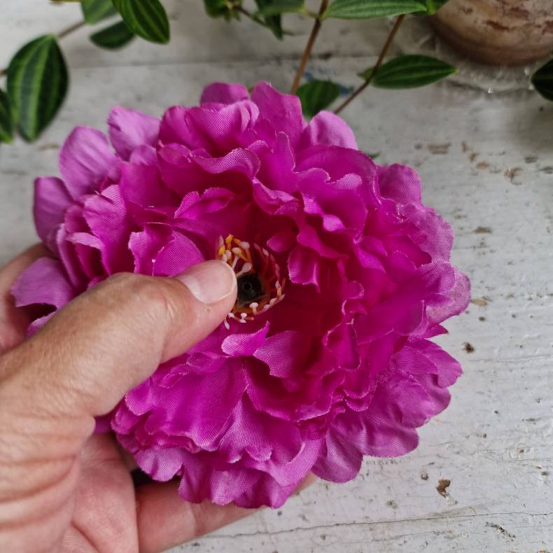 Lilla pon blomster pynt S