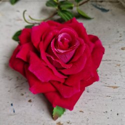 Mrkerd rose blomster pynt S