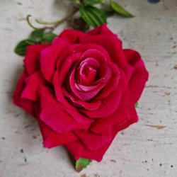 Mrkerd rose blomster pynt S