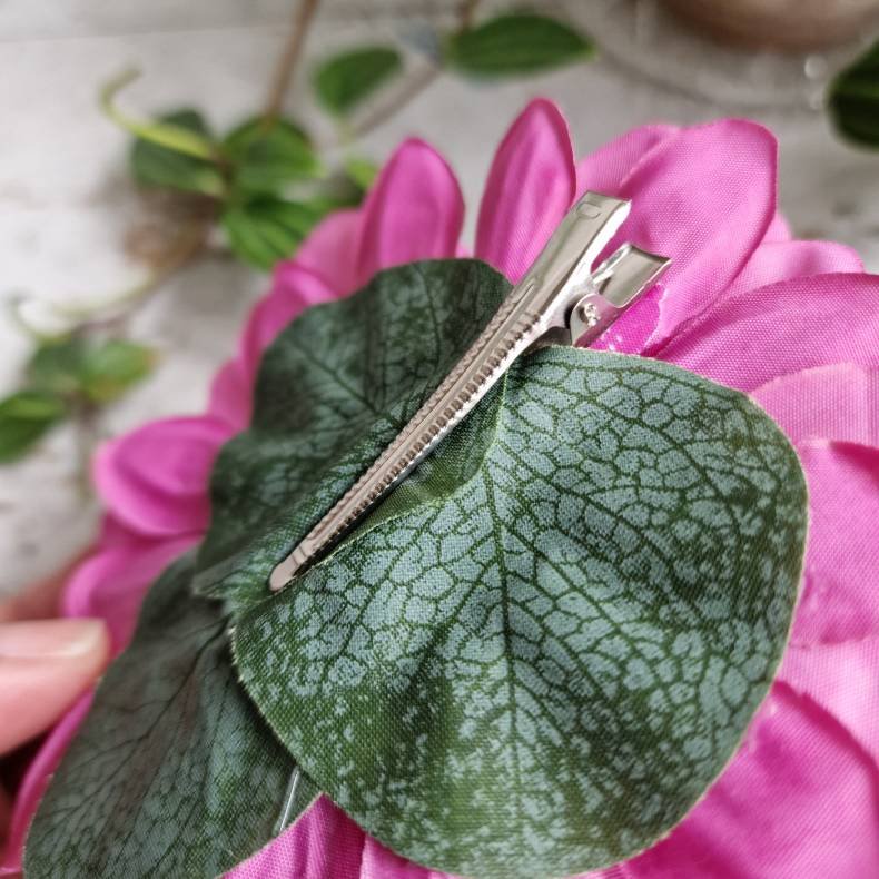 Lilla georgine flad blomster pynt S