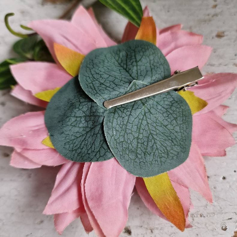 Bordeaux /lilla krysantemum blomster clips M