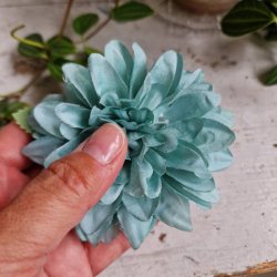 Lysebl krysantemum  blomster pynt M