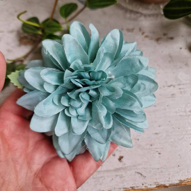 Lysebl krysantemum  blomster pynt M