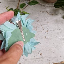 Lysebl krysantemum  blomster pynt M