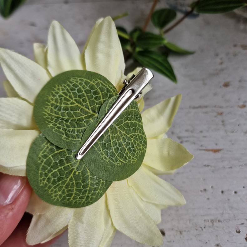 Gul krysantemum blomster clips M