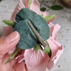 Gammelrosa rose blomster clips M